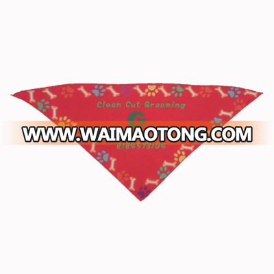 Wholesale Custom Print Logo Pet Puppy Bandana Fashion Neck Scarf Dog Bandana